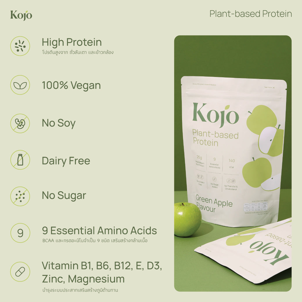 Green Apple Flavour : Kojo Plant Based Protein