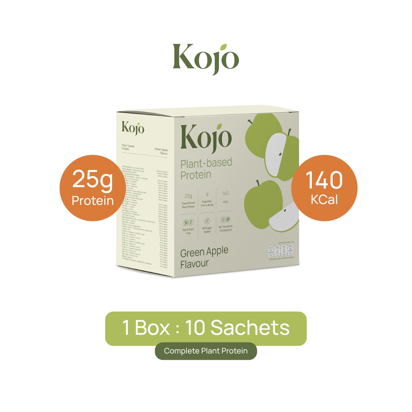 Green Apple Flavour : Kojo Plant Based Protein