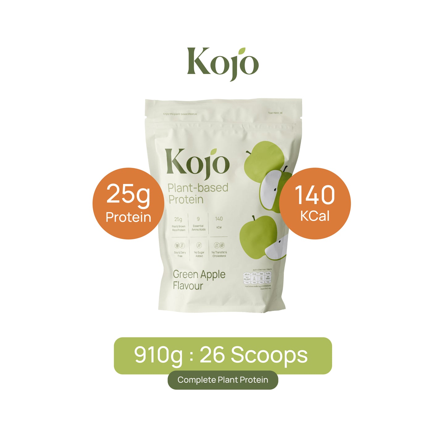 Green Apple Flavour : Kojo Plant Based Protein