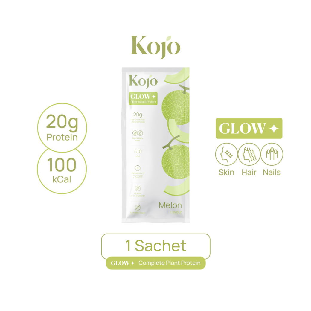 Melon Flavour : Kojo Glow Plant Based Protein