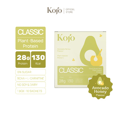 Kojo Classic Plant-Based Protein สูตรใหม่ 770g | โปรตีนจากพืช Hydrolysed Pea Protein 1 ถุง พร้อมช้อน