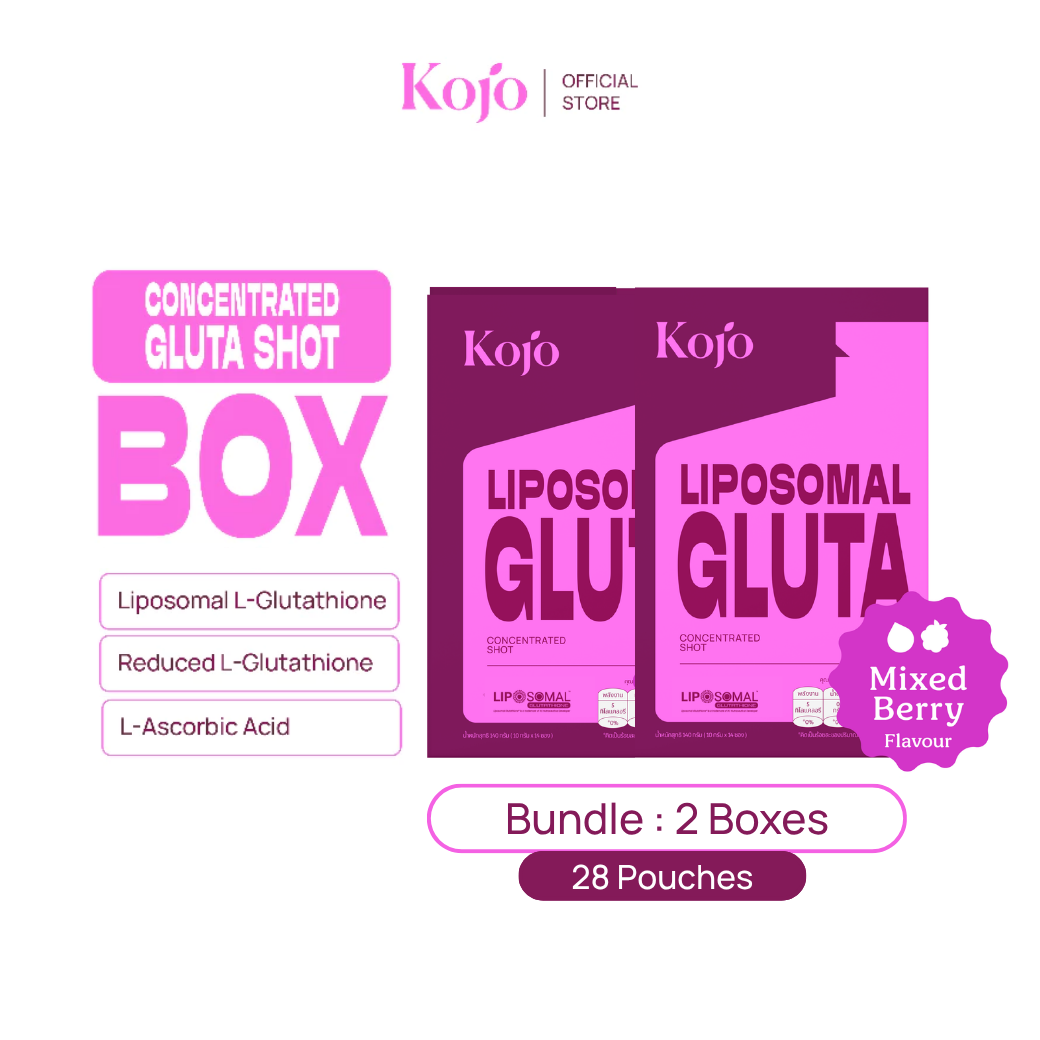 Kojo Gluta Shot Dual Glutathione กลูต้าช็อต เข้มข้น 2 รูปแบบ ผิวใส ดูดซึมไว