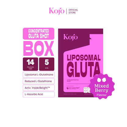 Kojo Gluta Shot Dual Glutathione กลูต้าช็อต เข้มข้น 2 รูปแบบ ผิวใส ดูดซึมไว