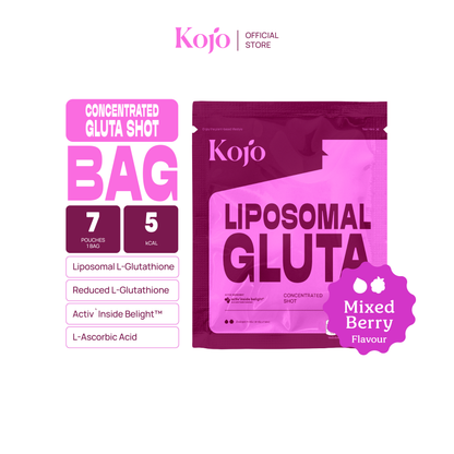 Kojo Gluta Shot Dual Glutathione กลูต้าช็อต เข้มข้น 2 รูปแบบ ผิวใส ดูดซึมไว