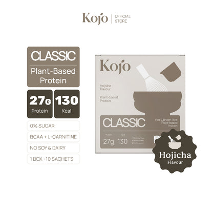 Kojo Classic Plant-Based Protein สูตรใหม่ 770g | โปรตีนจากพืช Hydrolysed Pea Protein 1 ถุง พร้อมช้อน