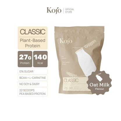 Kojo Classic Plant-Based Protein สูตรใหม่ 770g | โปรตีนจากพืช Hydrolysed Pea Protein 1 ถุง พร้อมช้อน