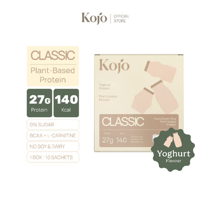 Kojo Classic Plant-Based Protein สูตรใหม่ 770g | โปรตีนจากพืช Hydrolysed Pea Protein 1 ถุง พร้อมช้อน