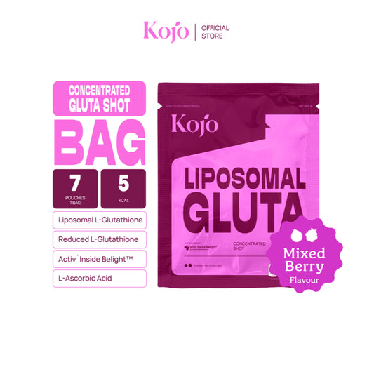 Kojo Gluta Shot Dual Glutathione กลูต้าช็อต เข้มข้น 2 รูปแบบ ผิวใส ดูดซึมไว